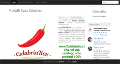 Desktop Screenshot of prodottitipicicalabresi.info